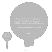 Simple Memorial Stake Design 3 template clear