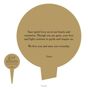 Simple Memorial Stake Design 3 template gold