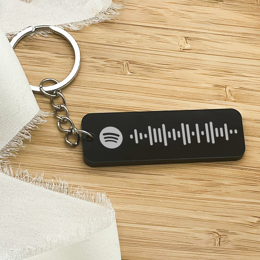 Personalised Spotify Keychain with Scannable Code
