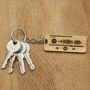 Personalised Spotify Keychain with Scannable Code