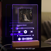 Personalised Spotify Plaque with Photo and Scannable Code