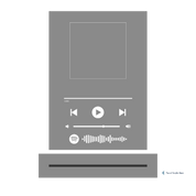 spotify plaque template for acrylic base