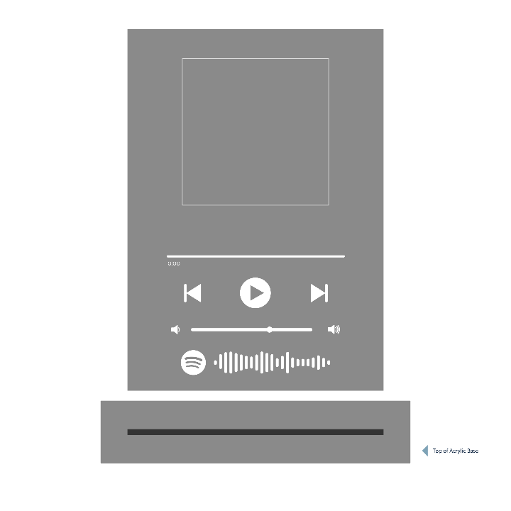 spotify plaque template for acrylic base