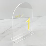 Clear Arch Acrylic  Table Numbers NZ
