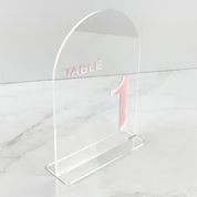 Clear Arch Acrylic  Table Numbers NZ