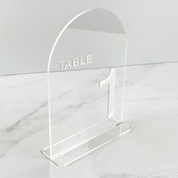 Clear Arch Acrylic  Table Numbers NZ
