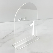 Clear Arch Acrylic  Table Numbers NZ