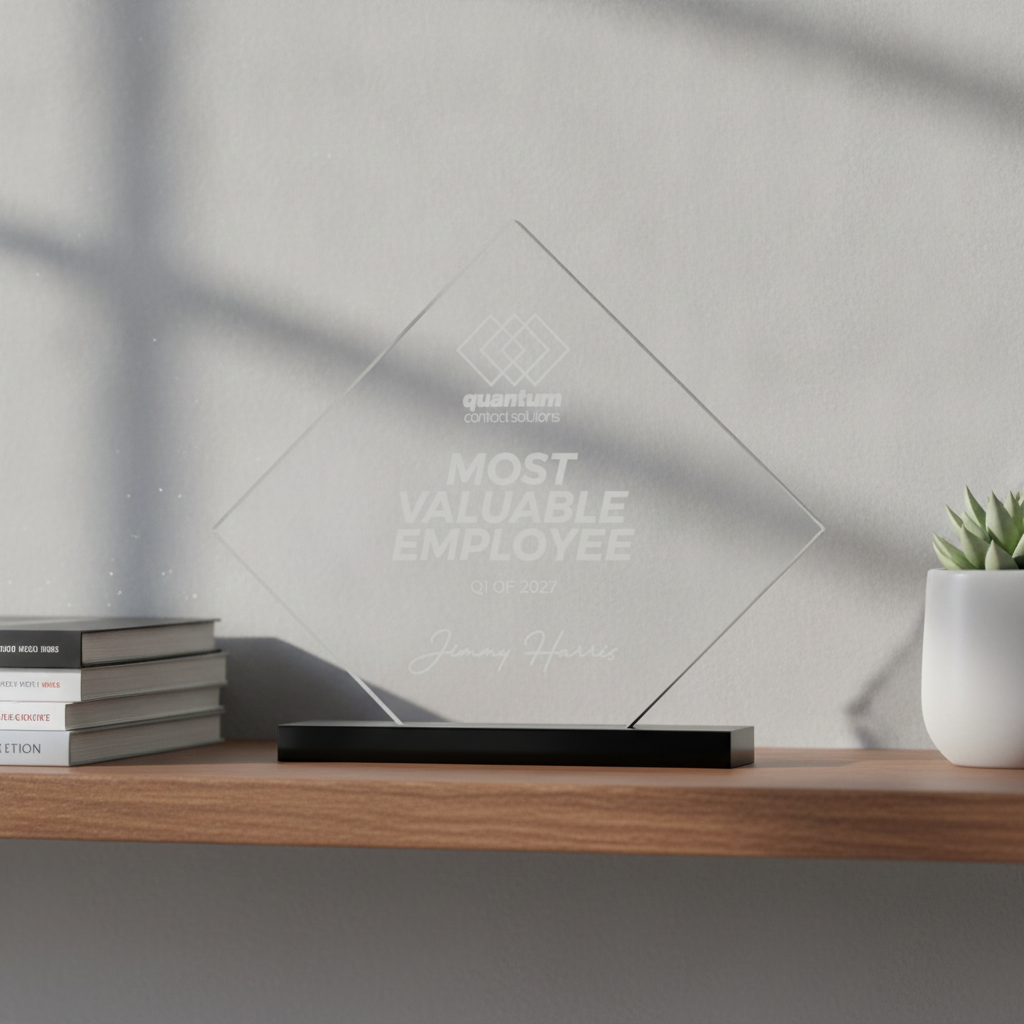 Engraved Employee Recognition Trophy