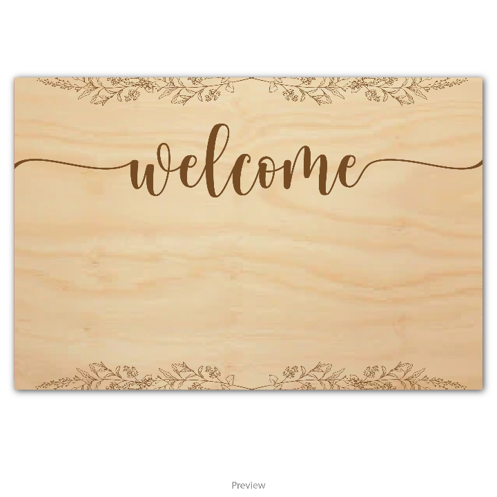 Wedding Welcome Sign design option 3