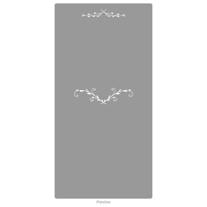 Wedding invitation card acrylic design template option 1