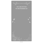 Wedding invitation card acrylic design template option 2