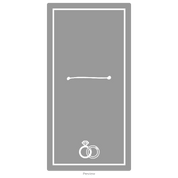 Wedding invitation card acrylic design template option 3