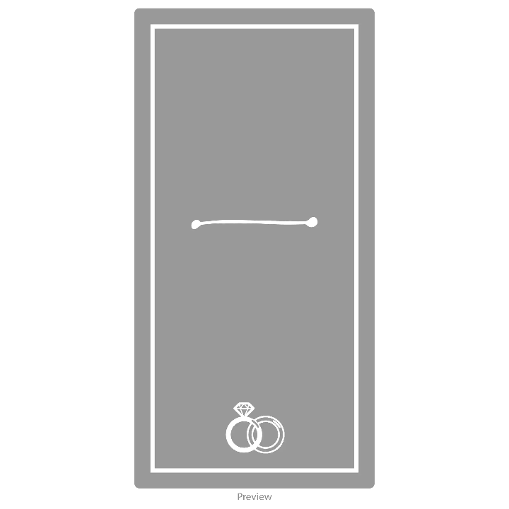 Wedding invitation card acrylic design template option 3