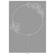 Wedding invitation card acrylic design template option 4