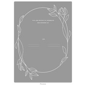 Wedding invitation card acrylic design template option 5
