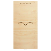 Wedding invitation card wood design template option 1