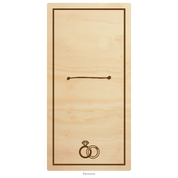 Wedding invitation card wood design template option 3