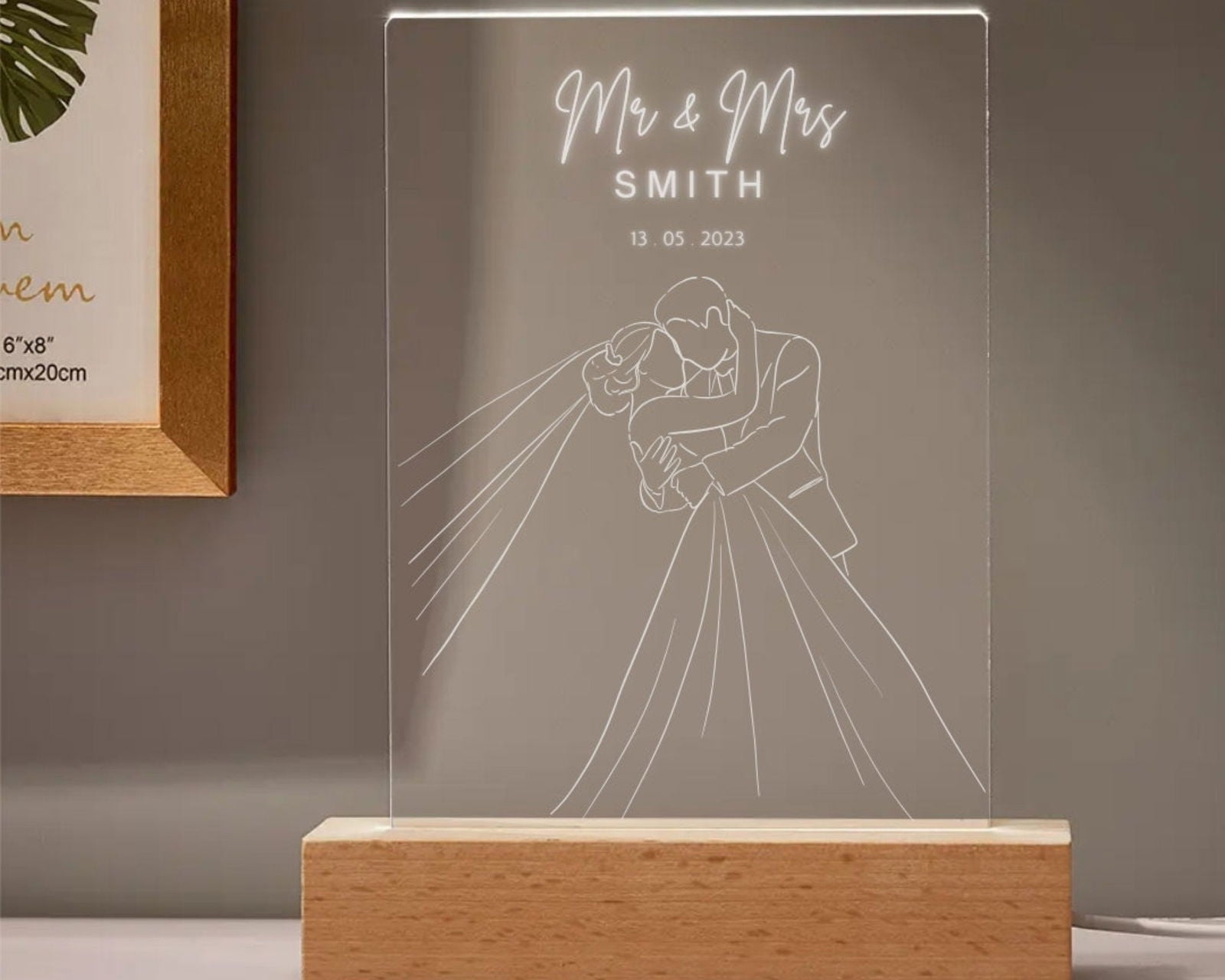 Wedding LED Night Lamp design 1 sample