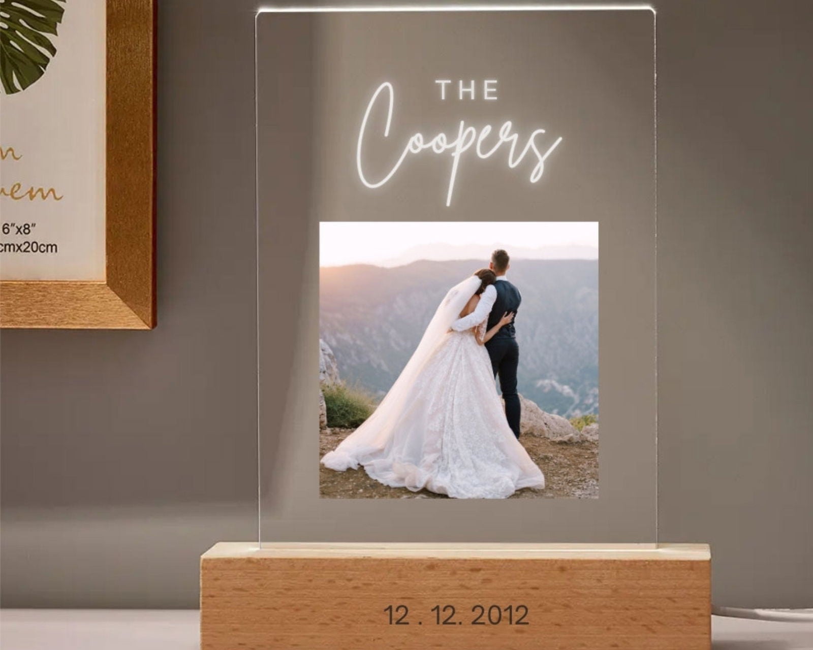 Wedding LED Night Lamp design 2 sample