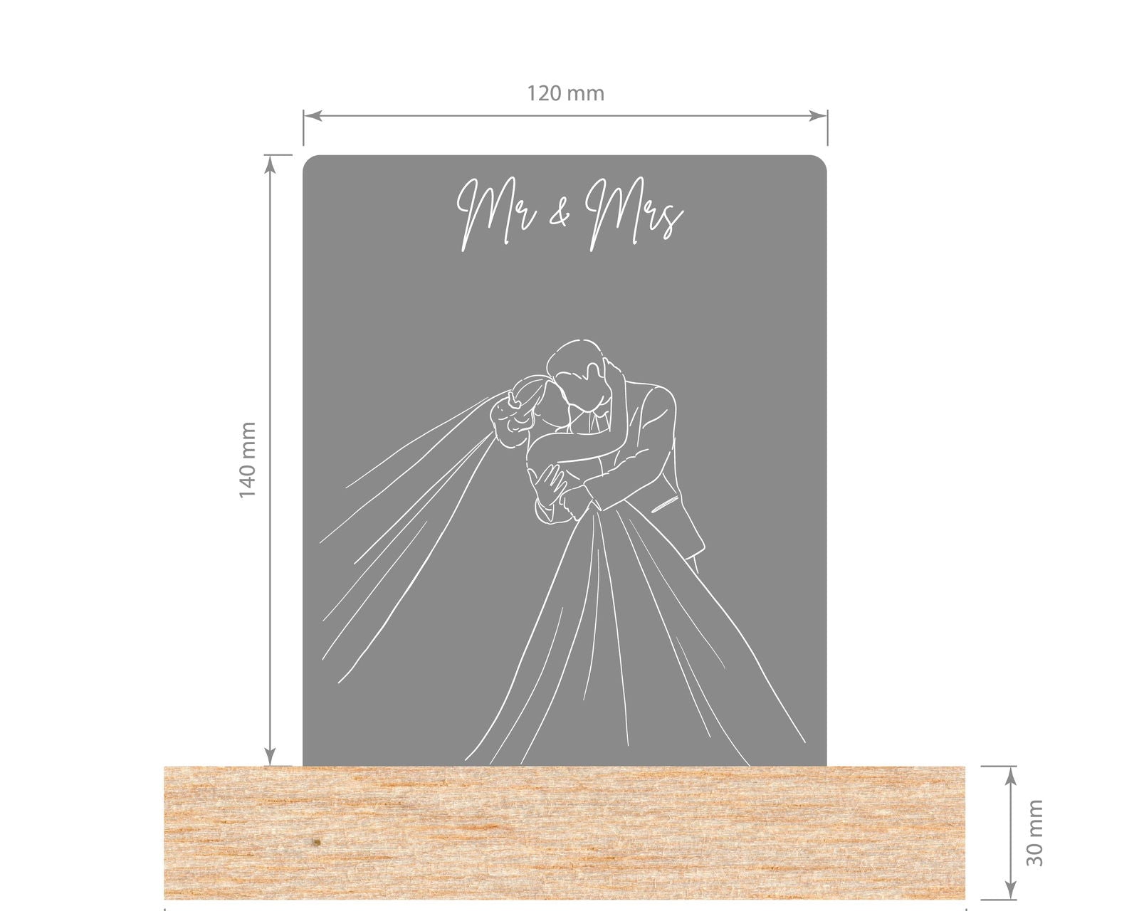 Wedding LED Night Lamp small design 1 template