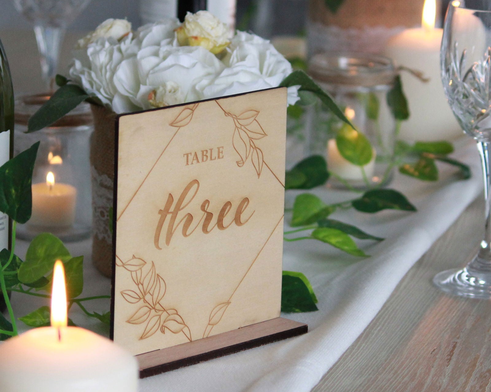 Wedding Table Numbers sample