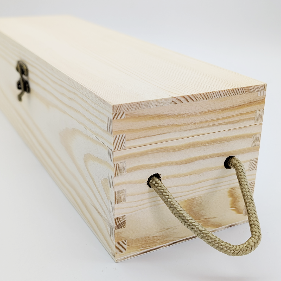 Personalised Wooden Wine Gift Box for Birthdays