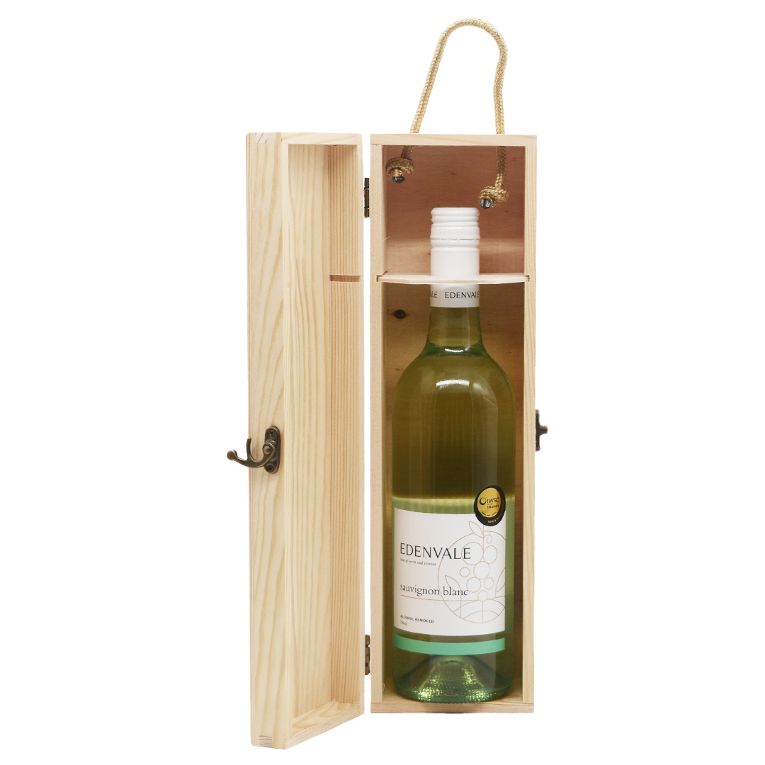 Personalised Wooden Wine Gift Box for Birthdays