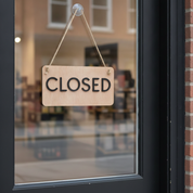 Wooden Open & Closed Reversible Sign for Business Shop Storefront