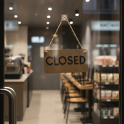 Wooden Open & Closed Reversible Sign for Business Shop Storefront