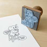 Custom Wooden Handle Rubber Stamp
