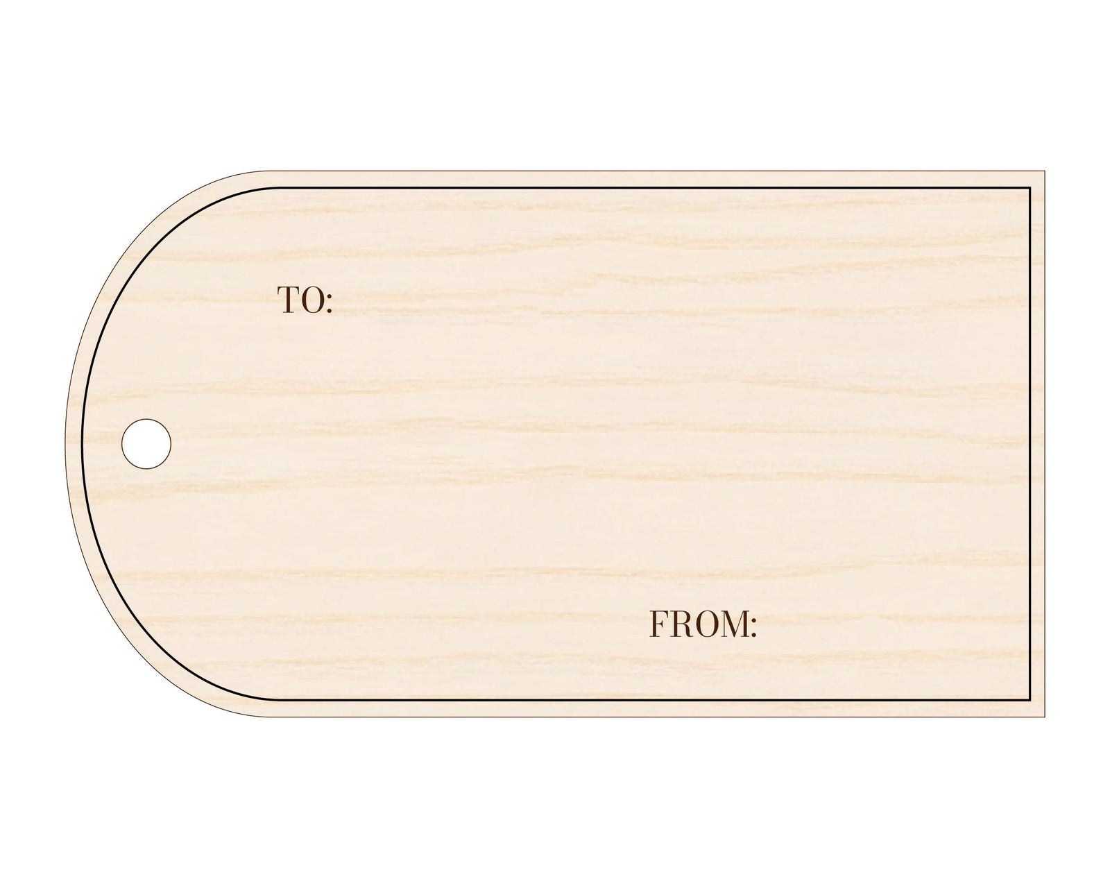 Wooden Gift Tags (Set of 4) template