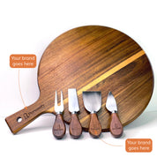 Wooden Corporate Cheeseboard Set