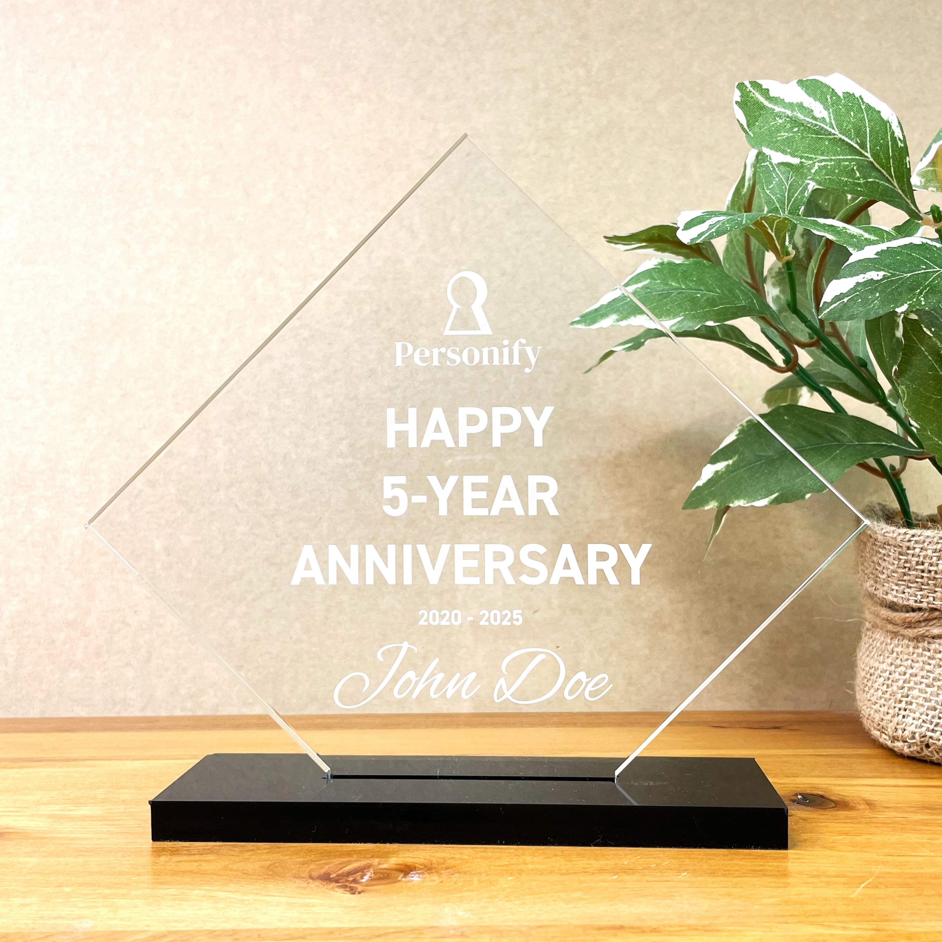 Engraved Corporate Employee Trophy