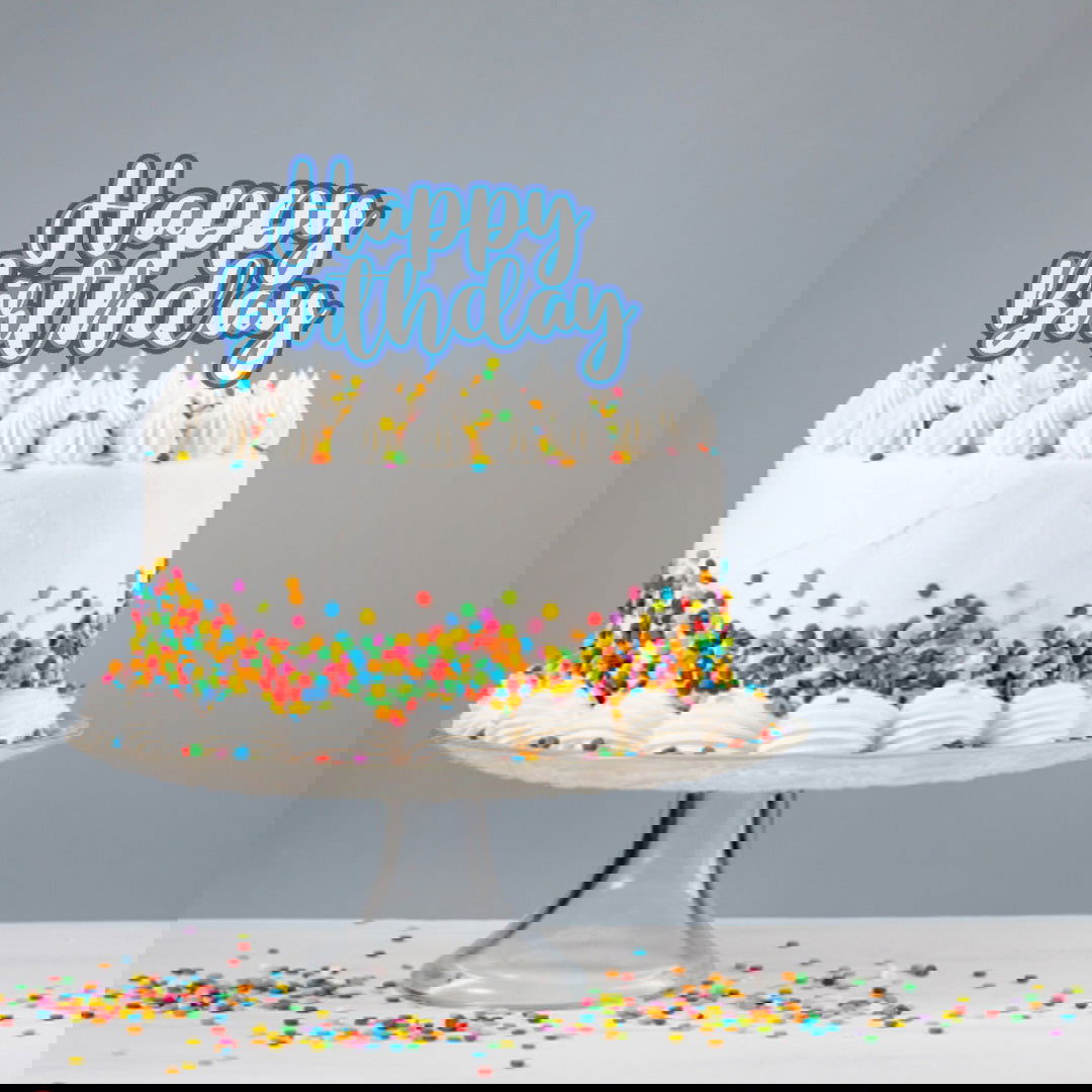 Happy Birthday Cake topper sample