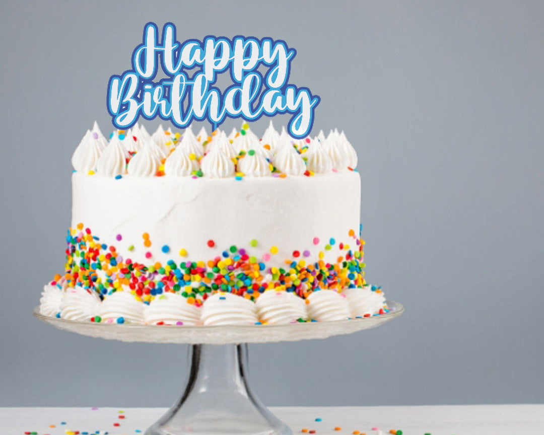 Happy Birthday Cake topper sample