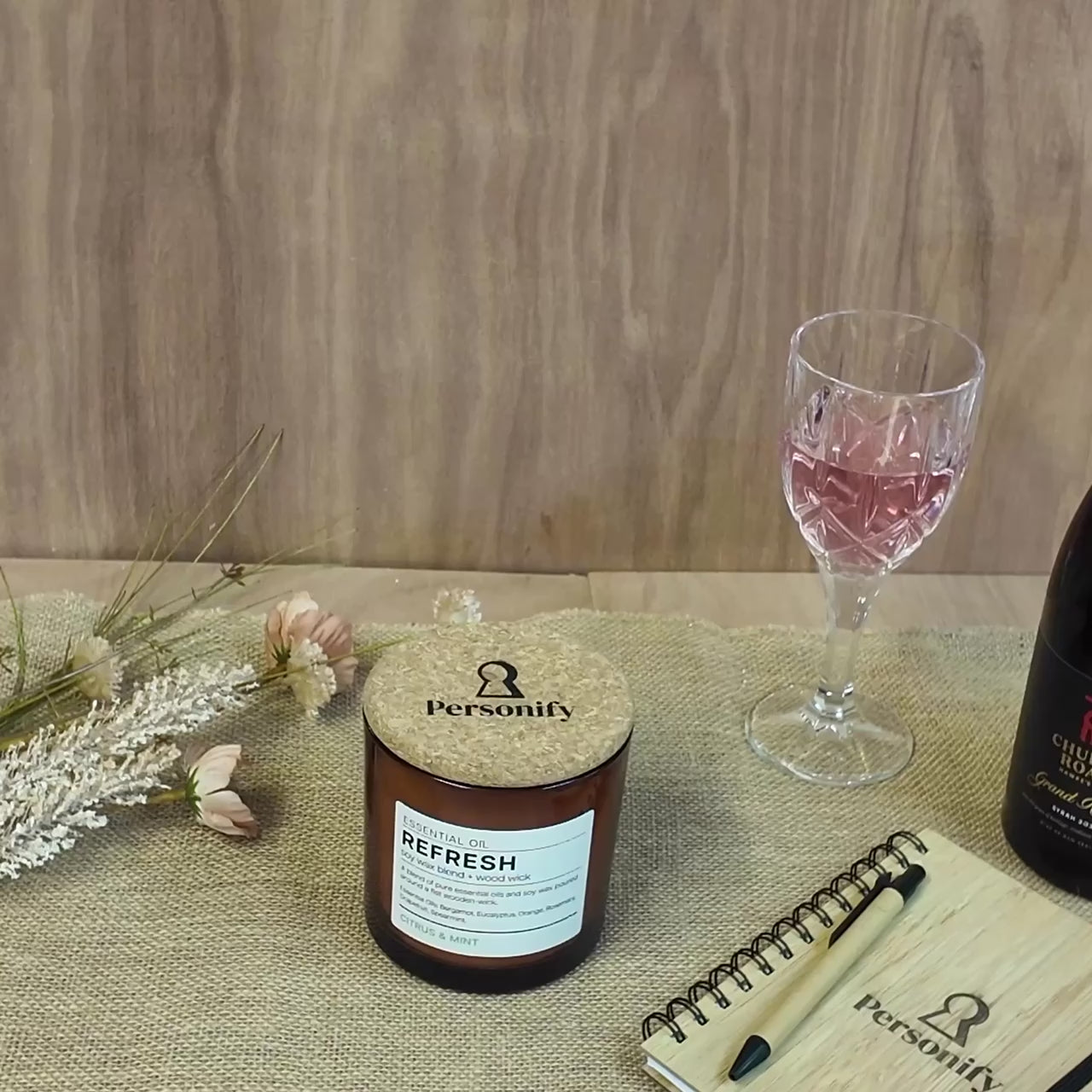 Personalised Corporate Scented Candle