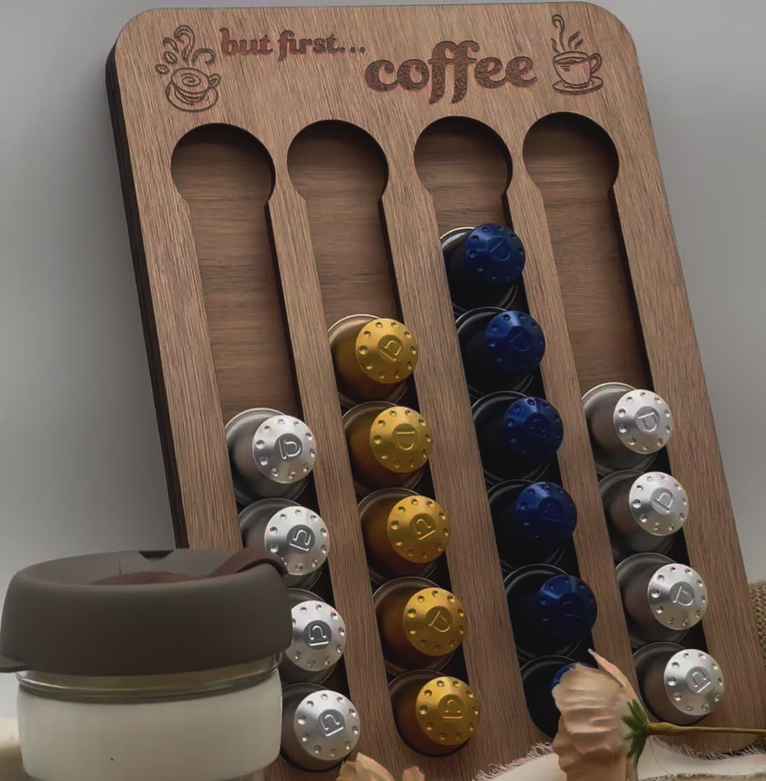 Wooden Coffee Pod Holder