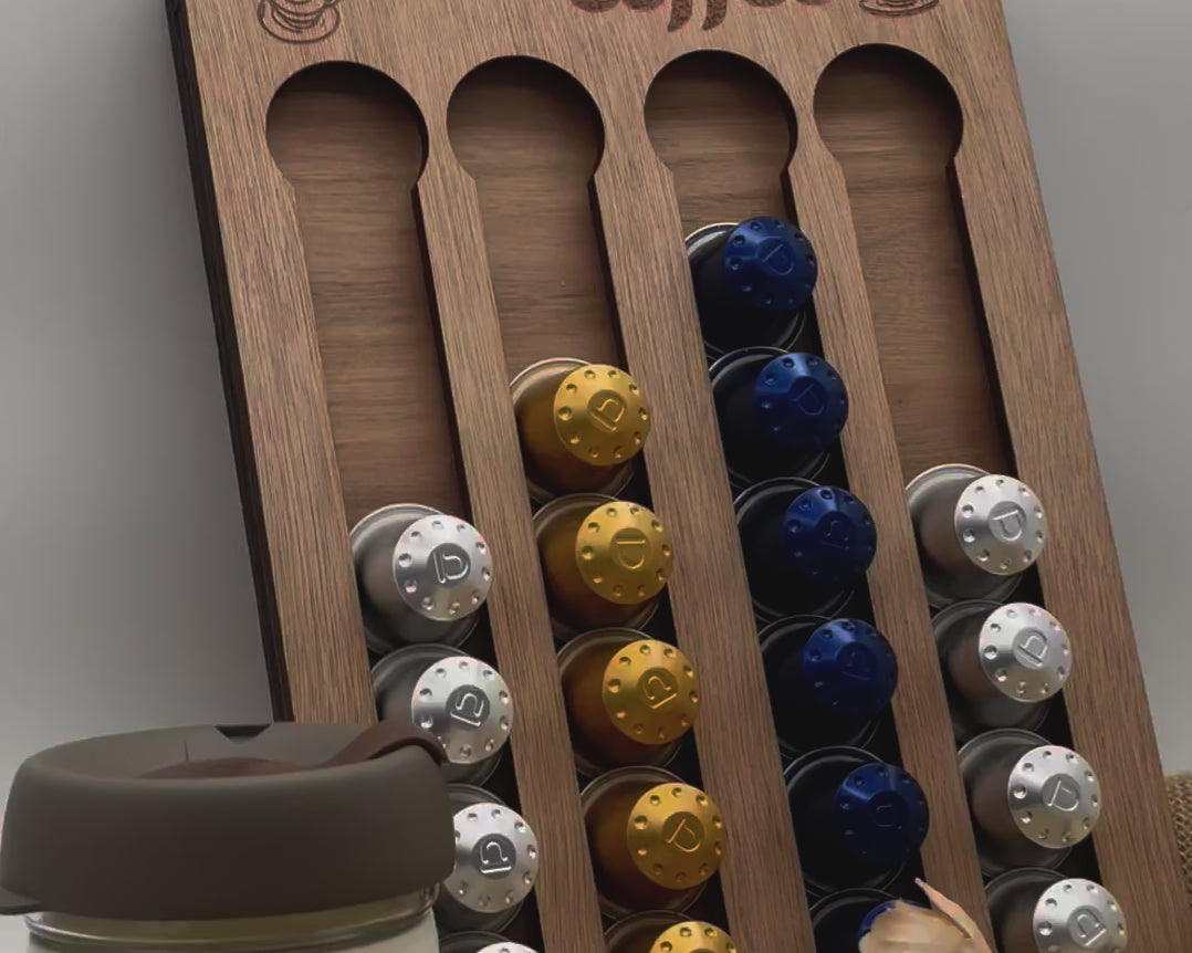 Wooden Coffee Pod Holder