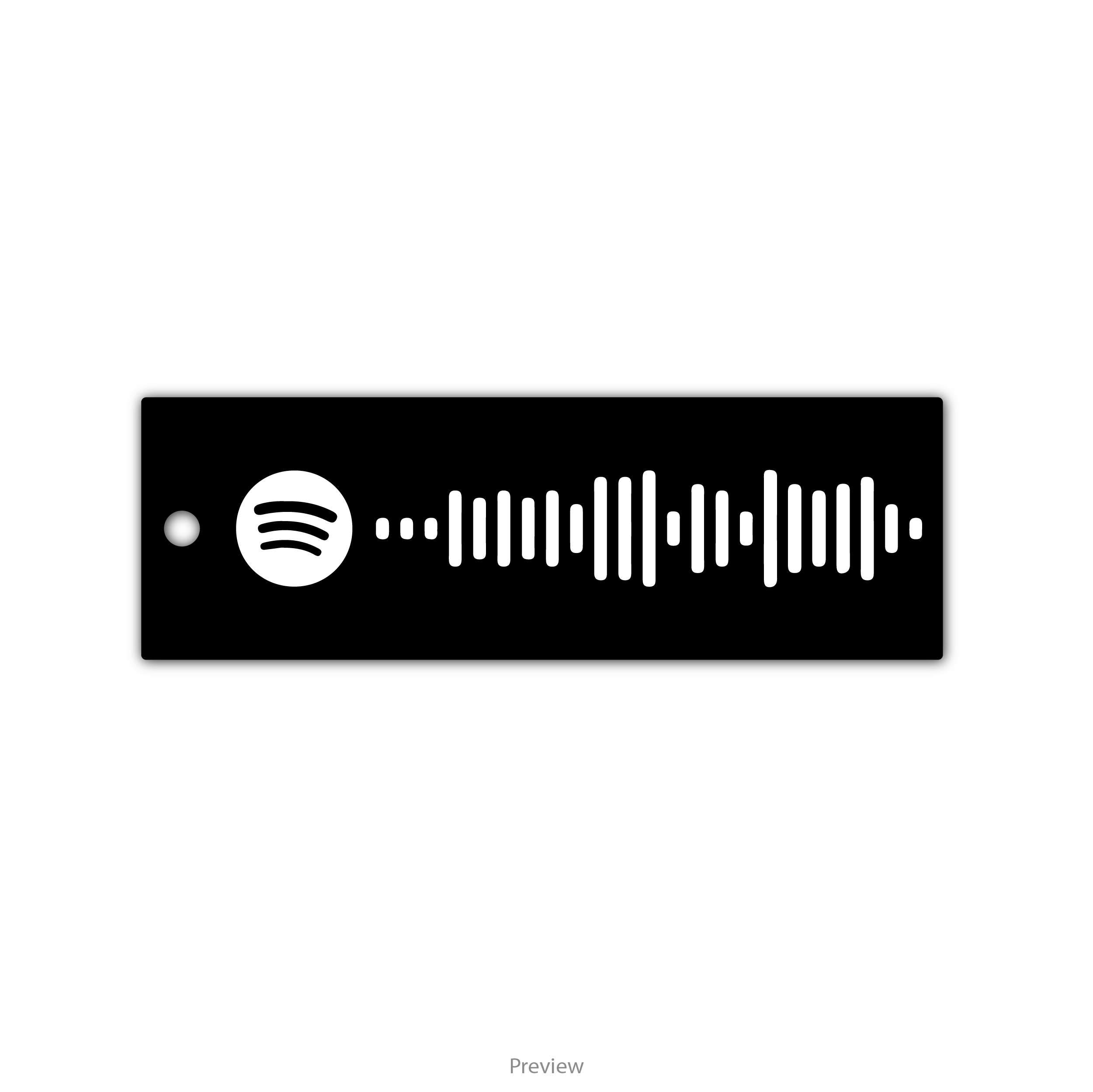 spotify keyring template for design 1 with black background