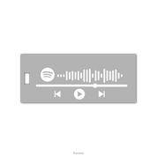 spotify keyring template for design 2 on clear acrylic material