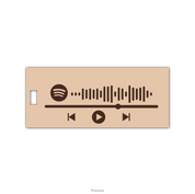 spotify keyring template for design 2 on wood material