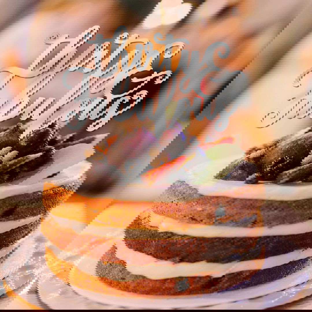 Thirty & Fabulous cake topper sample